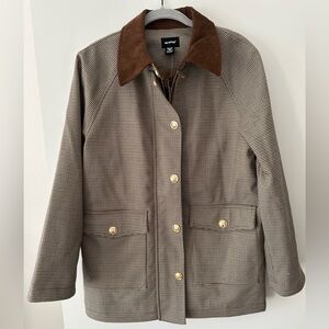 RD Style Brown Houndstooth Utility Jacket